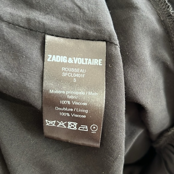 Zadig & Voltaire Rousseau Flare Dress Size Small - Picture 3 of 7
